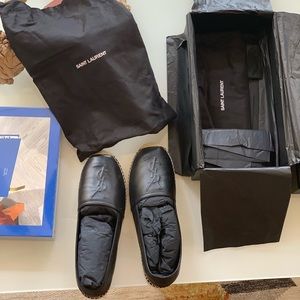 YSL Saint Laurent Espadrilles Black